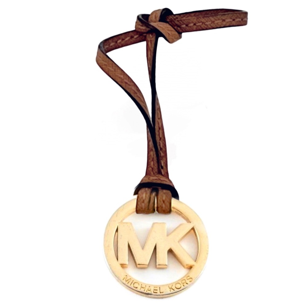 MICHAEL KORS • Leather Bag Charm Logo Ornament Accessory - Picture 1 of 4